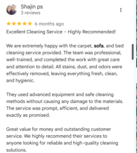 Cleaning Service Review