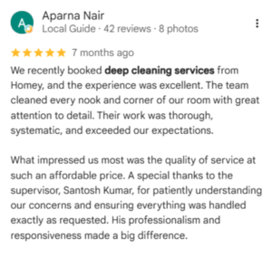 My Homey Review Deep Cleaning Service